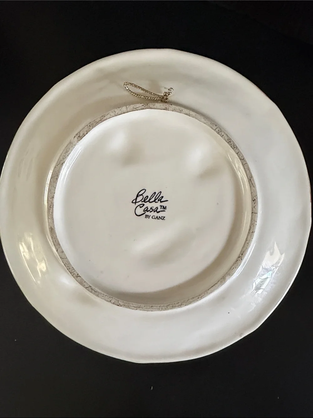 Bella Casa by Ganz Vintage 3D Green Pear Ceramic Decorative Plate